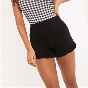 Prettylittlething black shorts